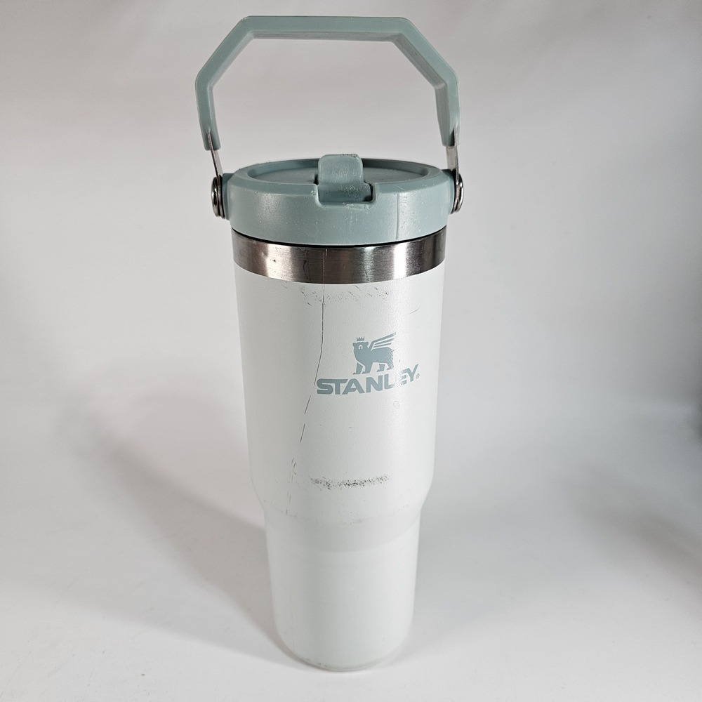 Stanley MIST The IceFlow Flip Straw Tumbler 30oz Light Blue Insulated Cup Handle - Picture 1 of 10